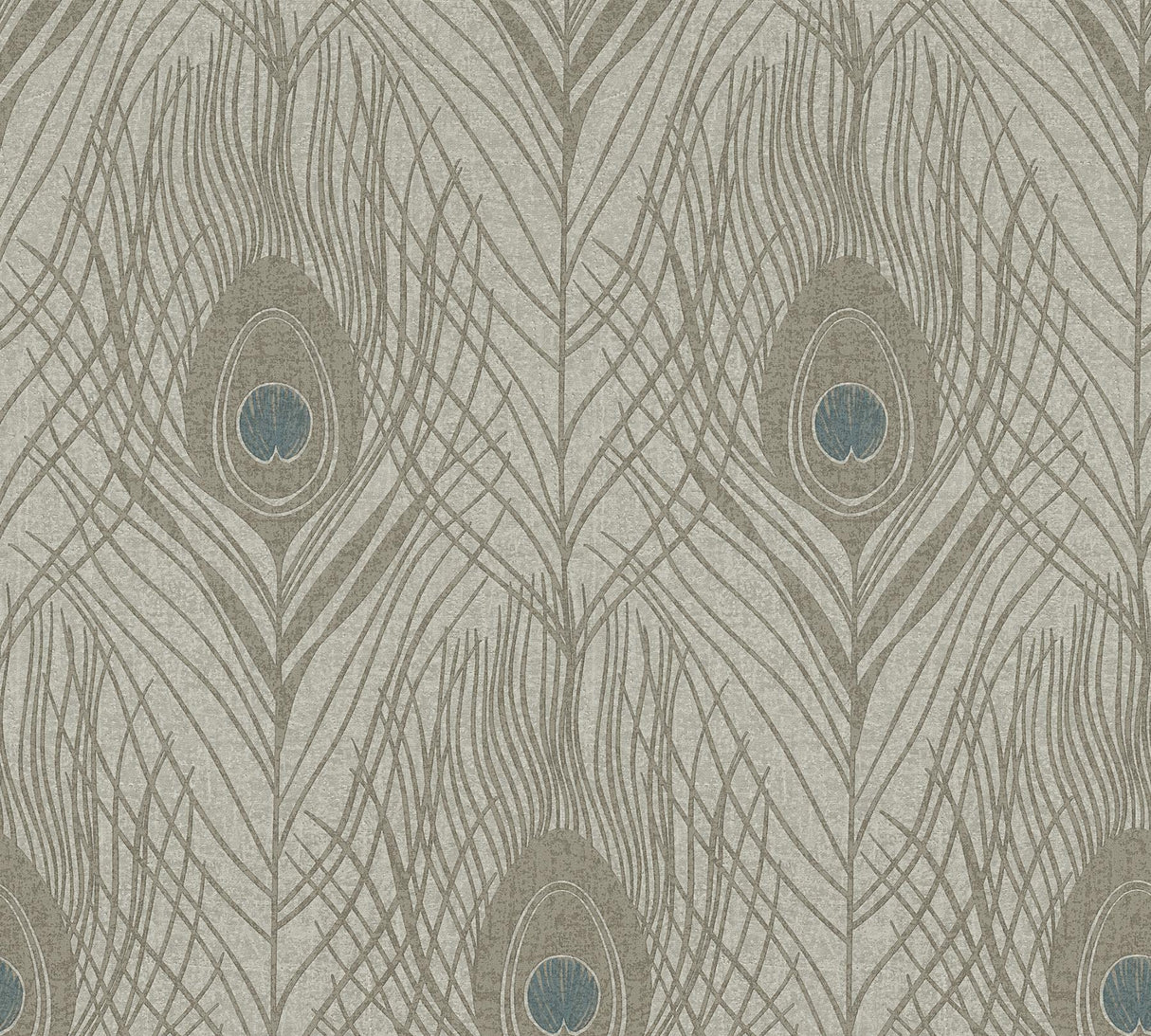 Brewster Home Fashions Prosperity Bronze Feather Wallpaper