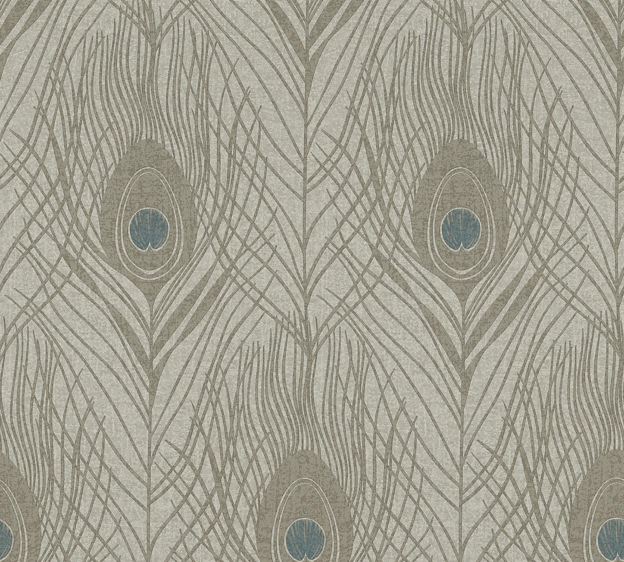 Brewster Home Fashions Prosperity Feather Bronze Wallpaper