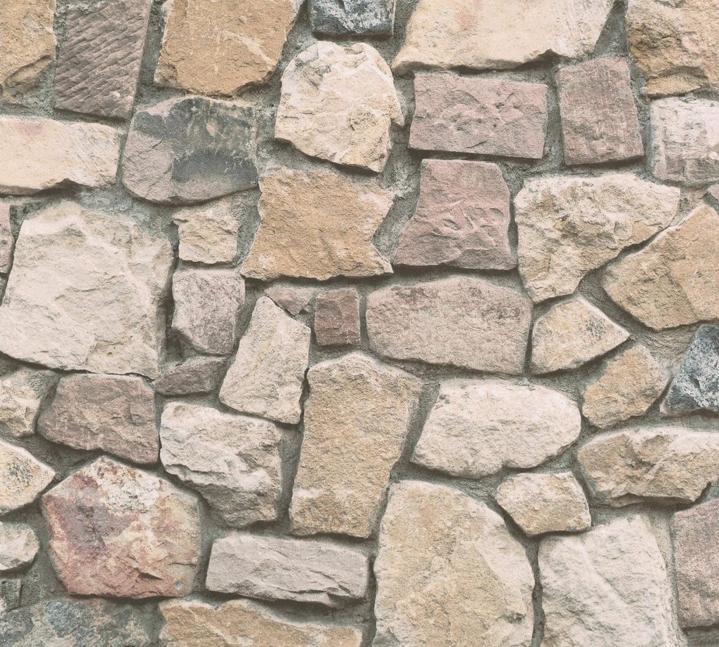 Brewster Home Fashions Morris Neutral Natural Stone Wallpaper