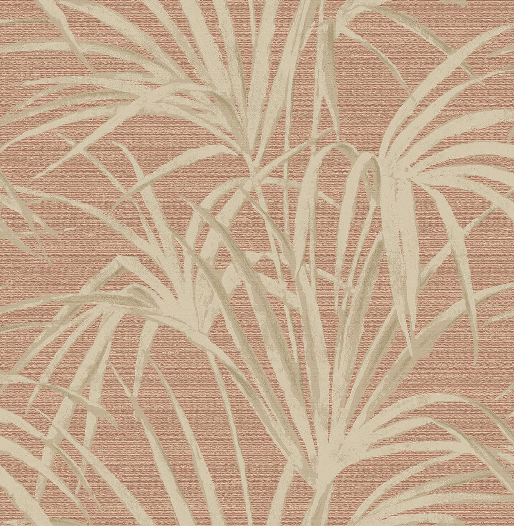 Brewster Home Fashions Song Coral Fountain Palm Wallpaper