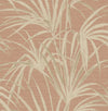 Brewster Home Fashions Song Coral Fountain Palm Wallpaper
