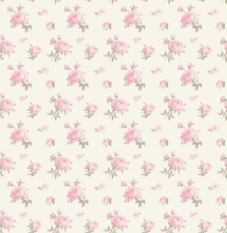 A-Street Prints Ikat Rose Small Print Tinted Petals Wallpaper