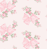 A-Street Prints Rosa Beaux Large Bow Spot Pink Mint Wallpaper