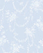 A-Street Prints Chandelier Gates Blue Gemstone Floral Drape Wallpaper