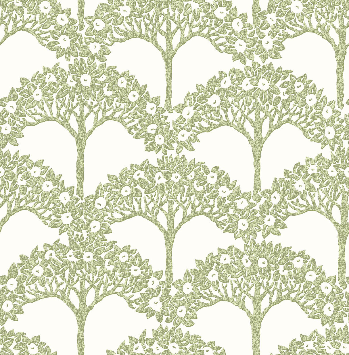 A-Street Prints Dawson Green Magnolia Tree Wallpaper