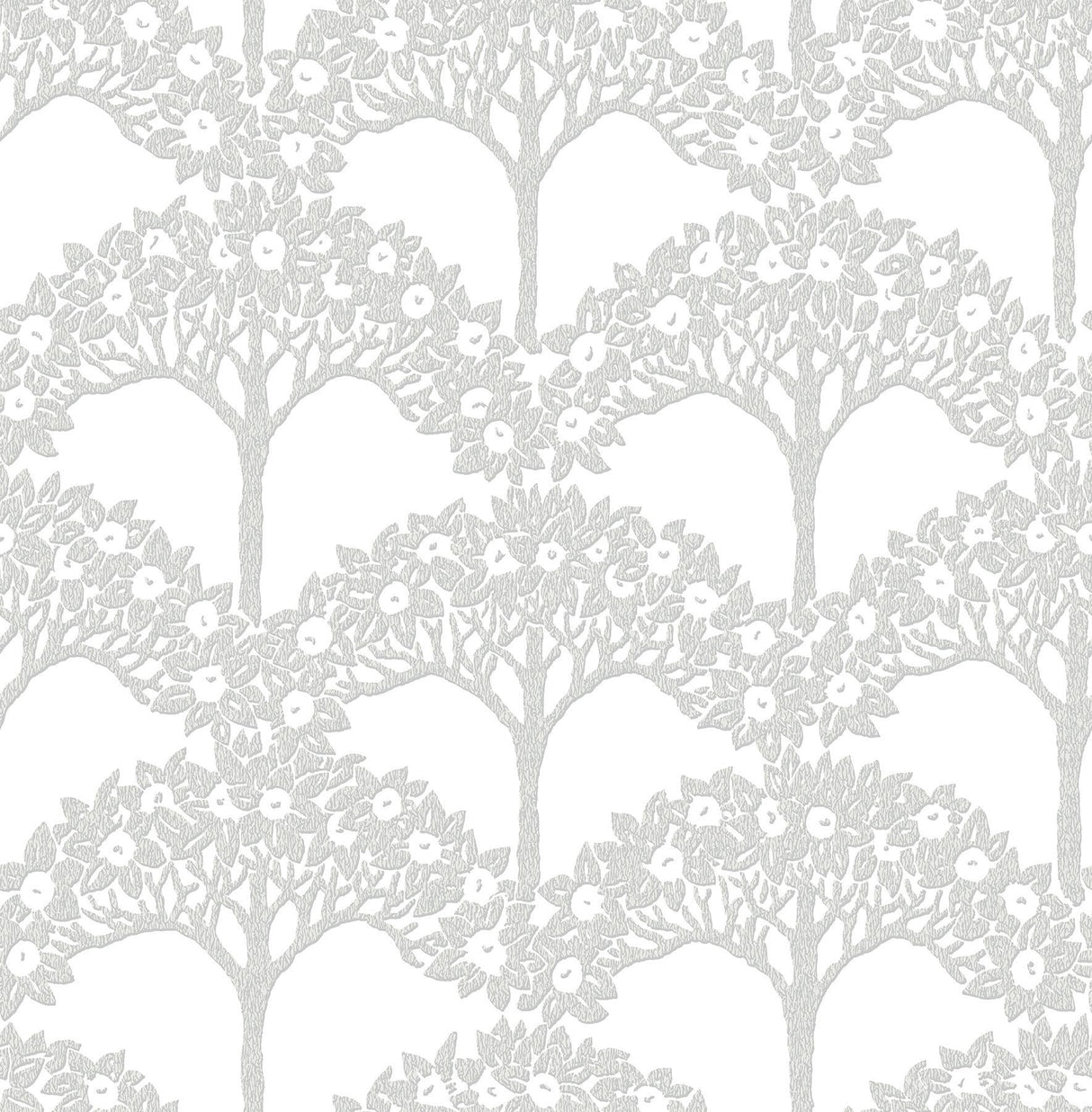 A-Street Prints Dawson Light Grey Magnolia Tree Wallpaper