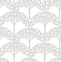 A-Street Prints Dawson Light Grey Magnolia Tree Wallpaper