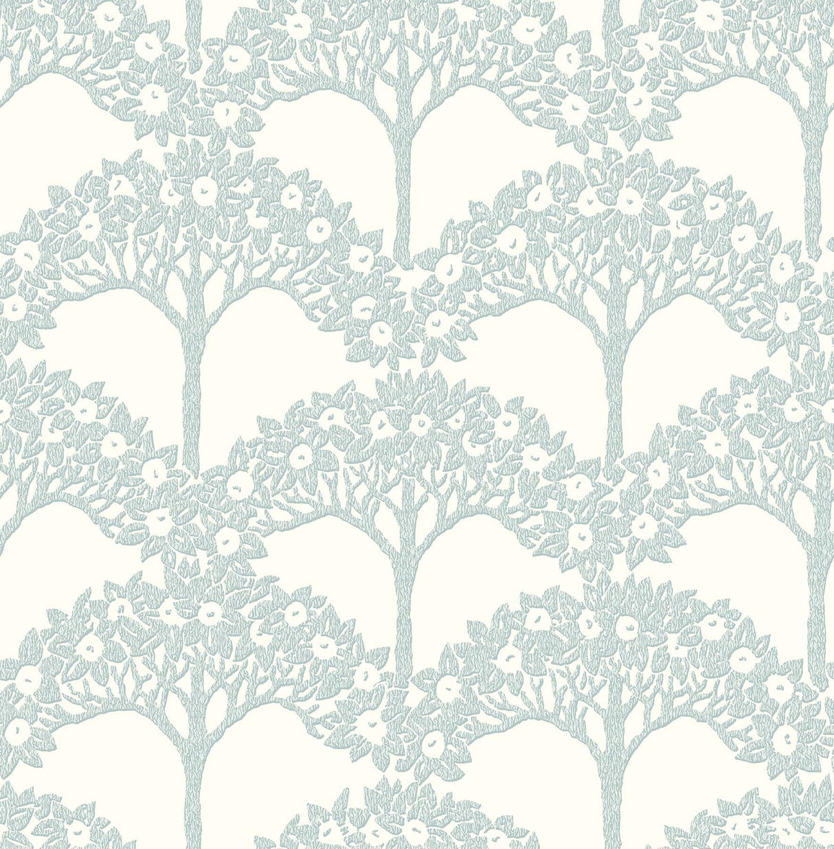 A-Street Prints Dawson Turquoise Magnolia Tree Wallpaper