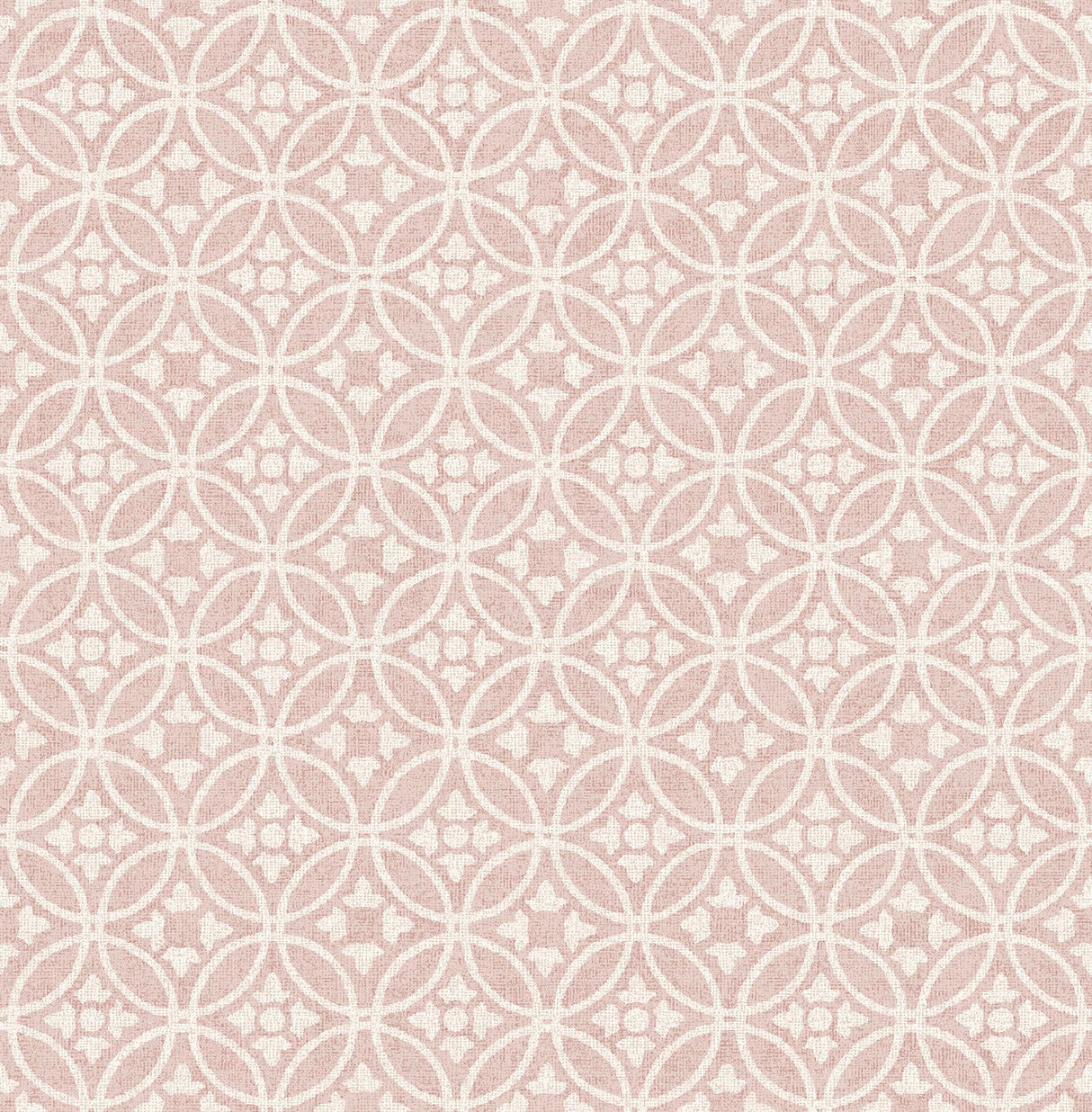 A-Street Prints Larsson Pink Ogee Wallpaper