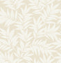 A-Street Prints Morris Taupe Leaf Wallpaper