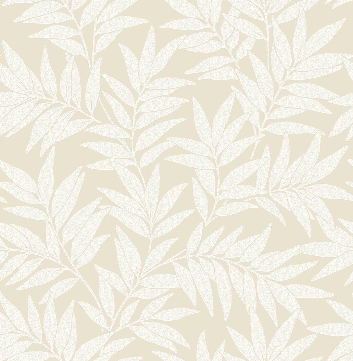 A-Street Prints Morris Leaf Taupe Wallpaper