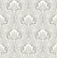 A-Street Prints Mucha Off-White Botanical Ogee Wallpaper