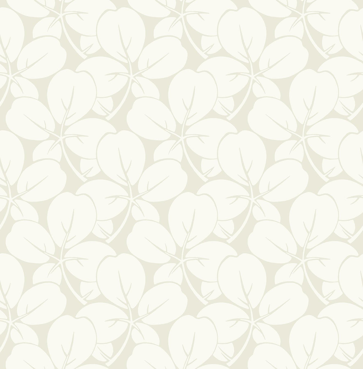 A-Street Prints Robert Off-White Clover Wallpaper
