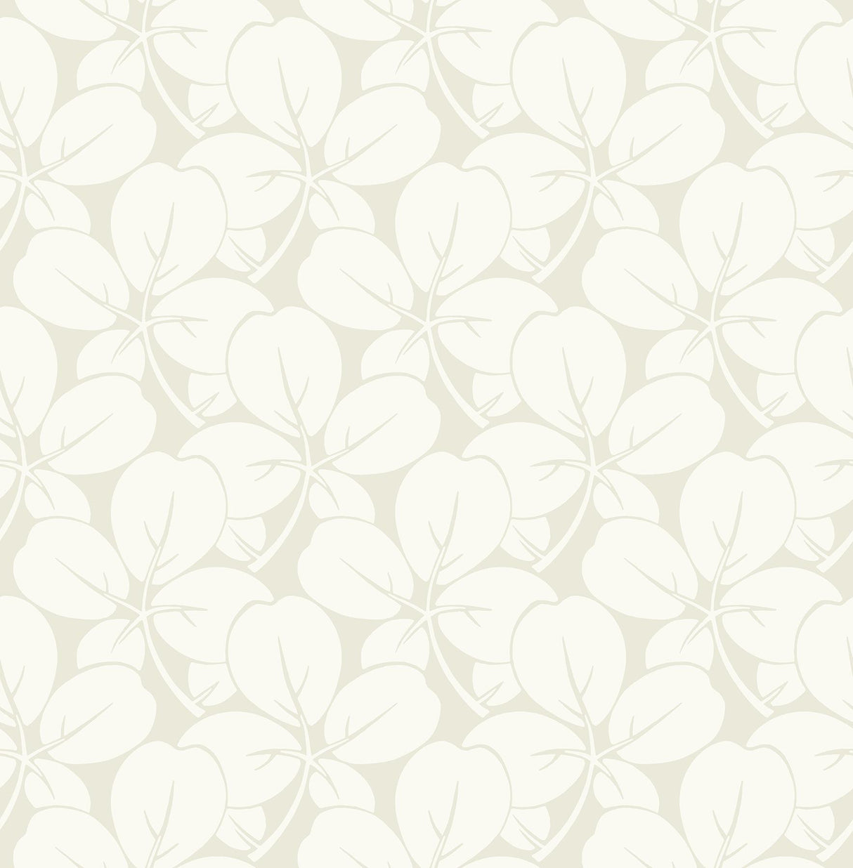 A-Street Prints Robert Clover Off-White Wallpaper