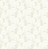 A-Street Prints Robert Clover Off-White Wallpaper