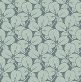 A-Street Prints Robert Aqua Clover Wallpaper