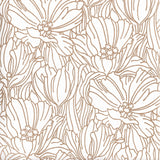 A-Street Prints Selwyn Metallic Copper Floral Wallpaper