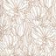 A-Street Prints Selwyn Metallic Copper Floral Wallpaper