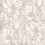 A-Street Prints Selwyn Metallic Floral Copper Wallpaper