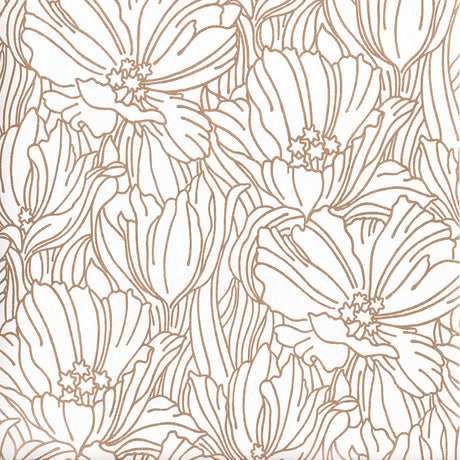 A-Street Prints Selwyn Metallic Floral Copper Wallpaper