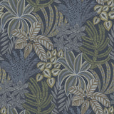 A-Street Prints Sumner Woodland Botanical Navy Wallpaper
