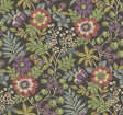 A-Street Prints Voysey Brown Floral Wallpaper