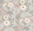 A-Street Prints Voysey Pink Floral Wallpaper