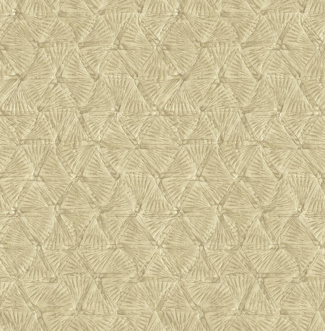 A-Street Prints Wright Gold Textured Triangle Wallpaper