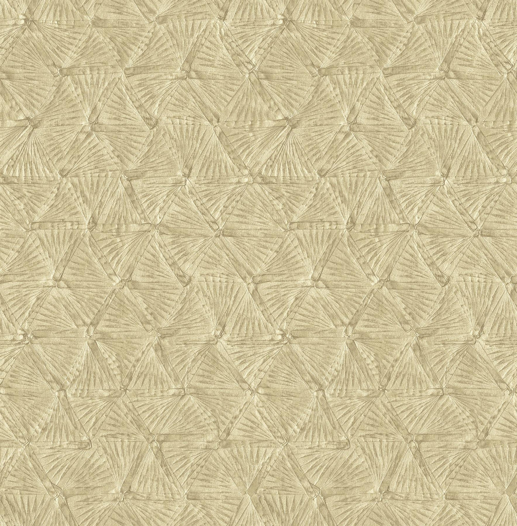 A-Street Prints Wright Gold Textured Triangle Wallpaper