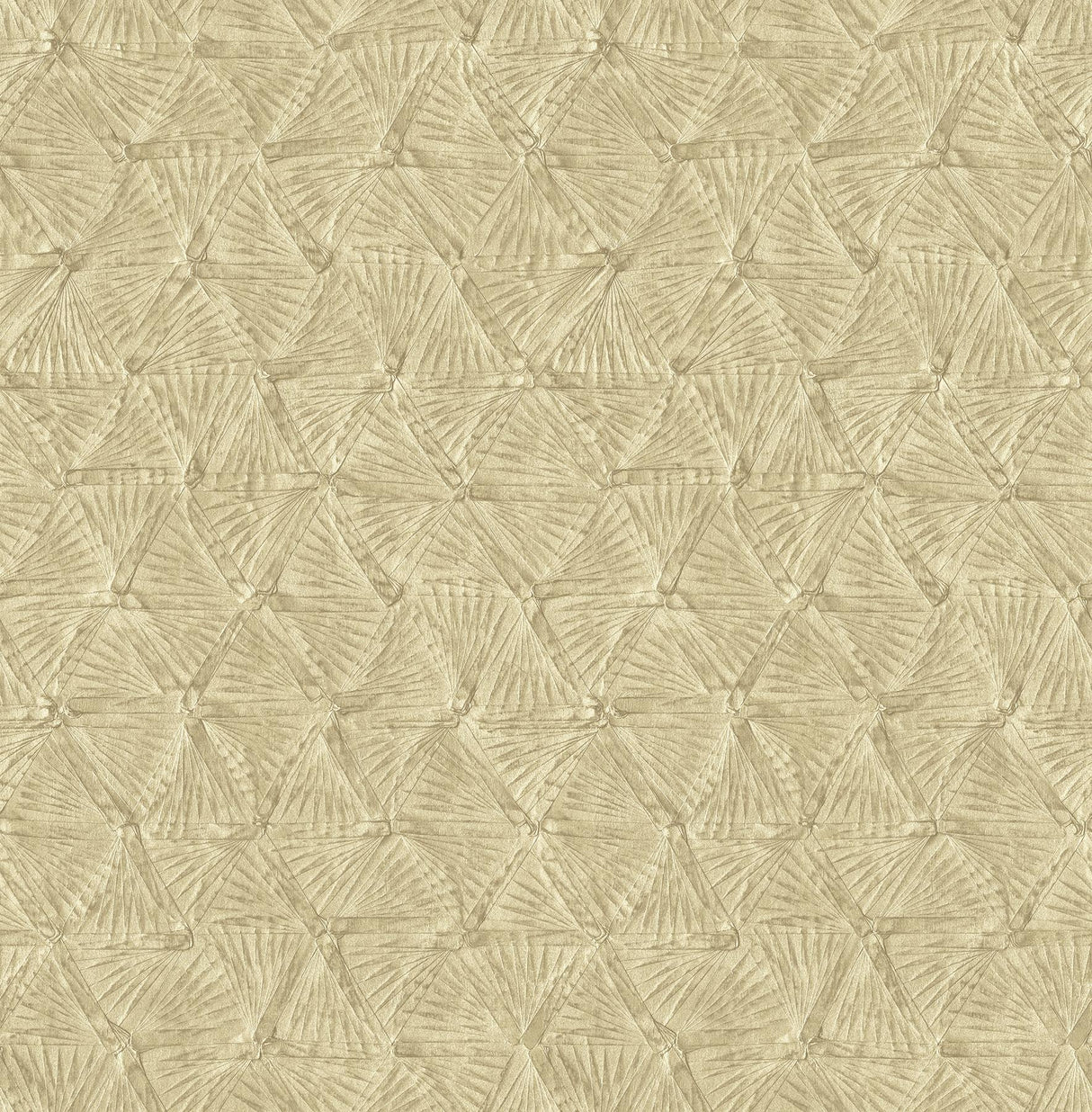 A-Street Prints Wright Textured Triangle Gold Wallpaper