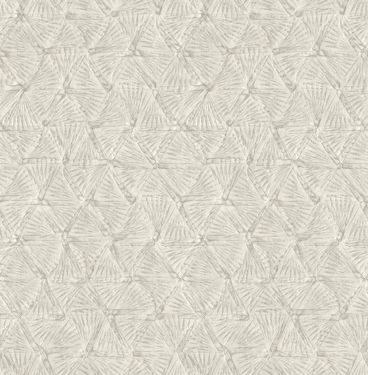 A-Street Prints Wright Platinum Textured Triangle Wallpaper