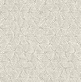 A-Street Prints Wright Platinum Textured Triangle Wallpaper