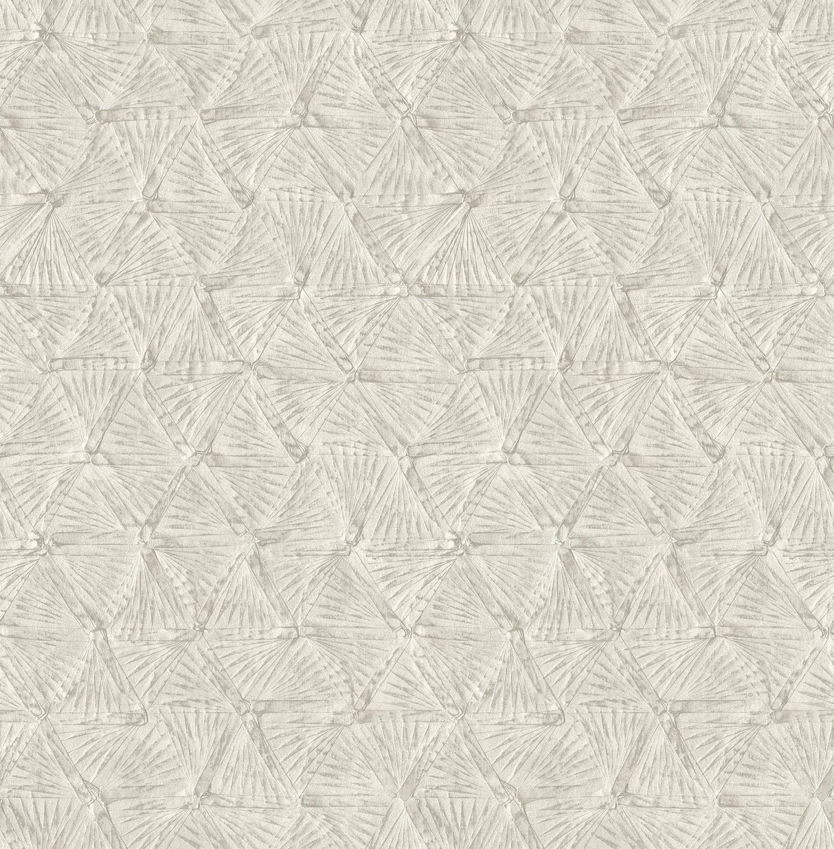 A-Street Prints Wright Textured Triangle Platinum Wallpaper