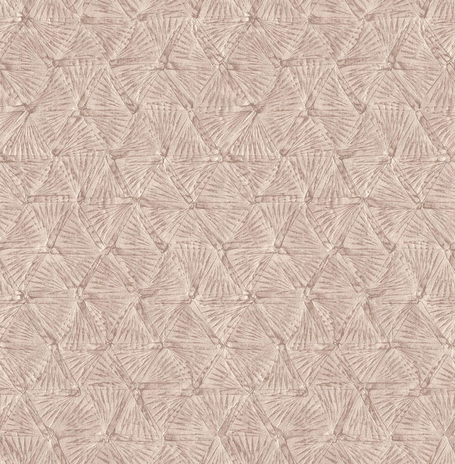 A-Street Prints Wright Rose Gold Textured Triangle Wallpaper