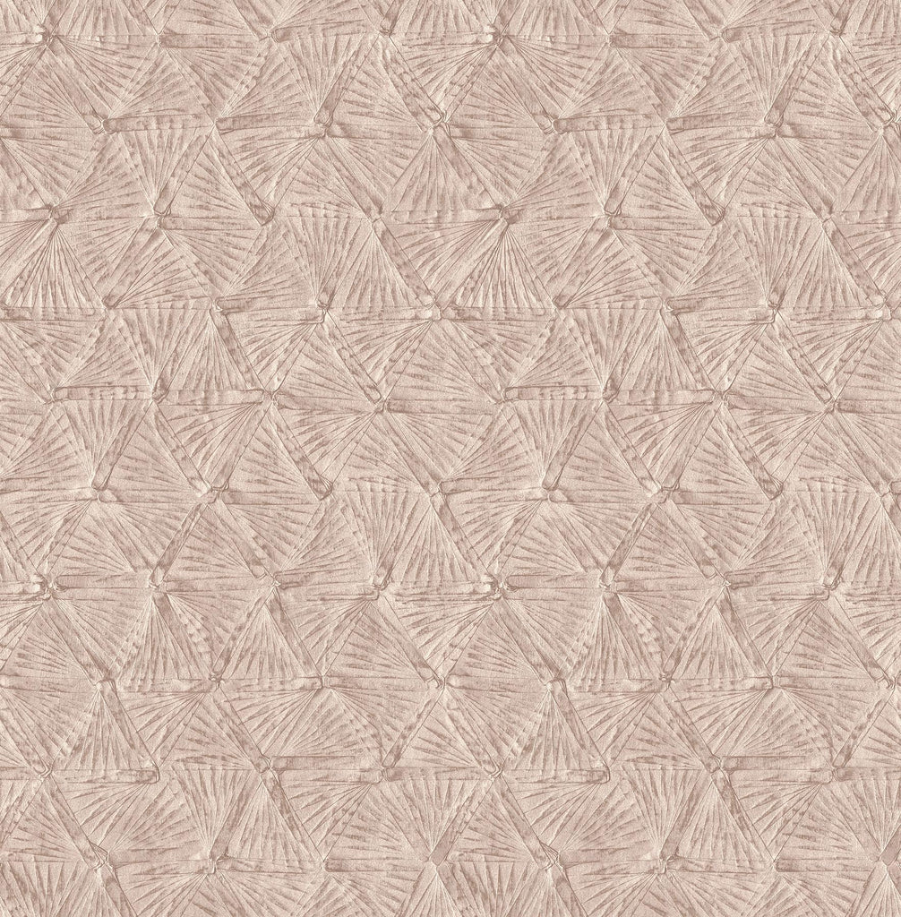A-Street Prints Wright Rose Gold Textured Triangle Wallpaper