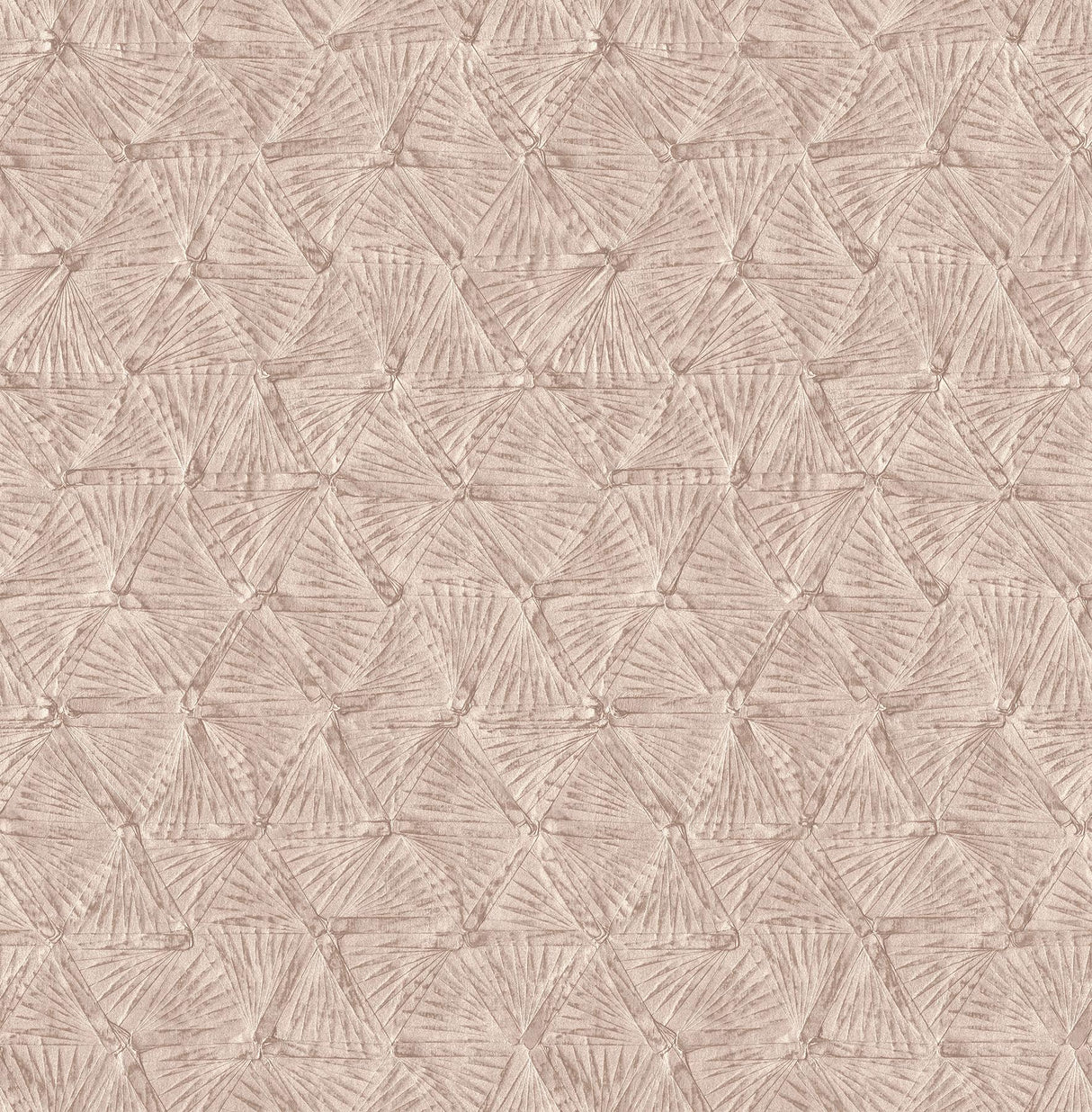 A-Street Prints Wright Textured Triangle Rose Gold Wallpaper