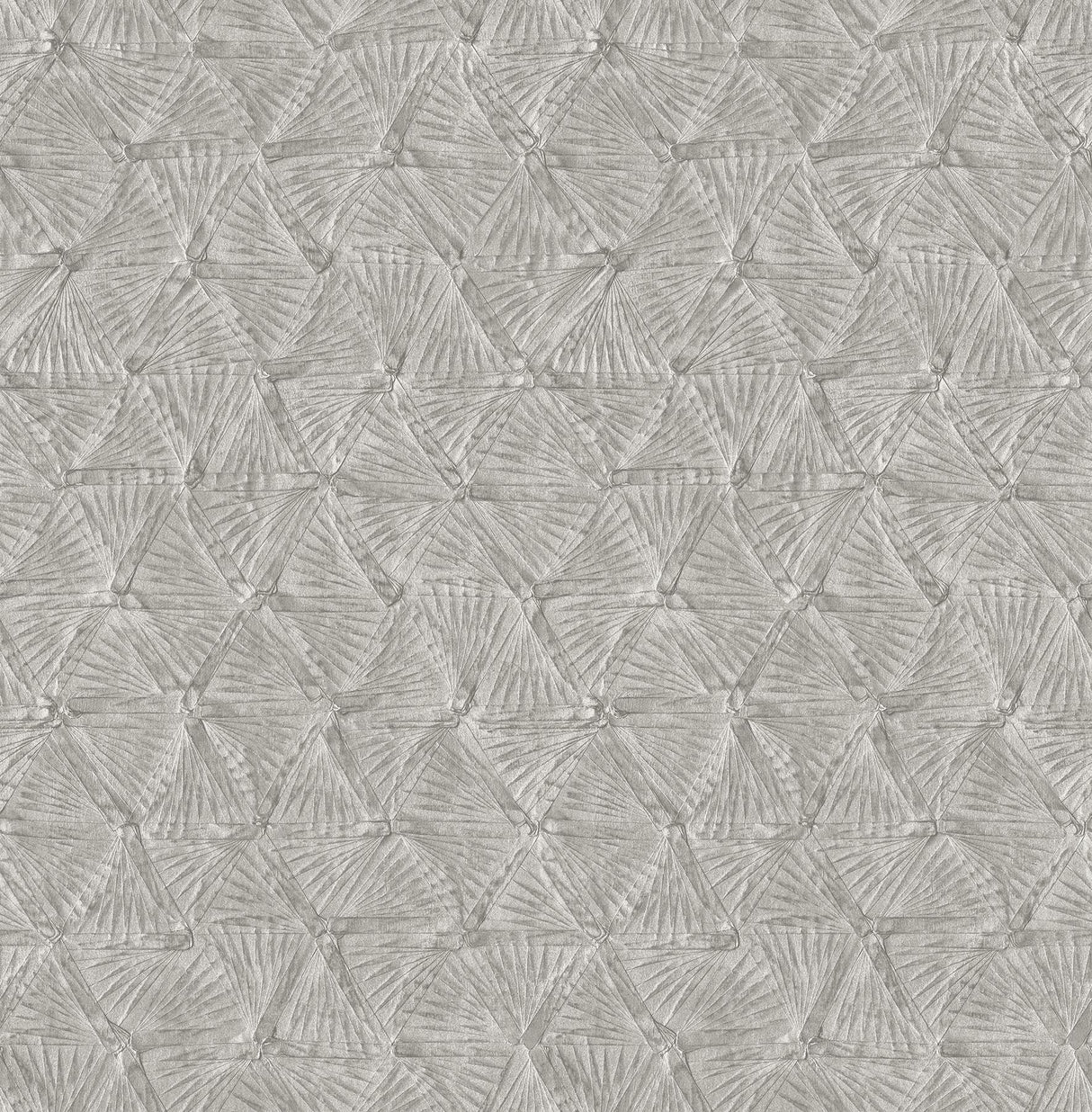 A-Street Prints Wright Pewter Textured Triangle Wallpaper