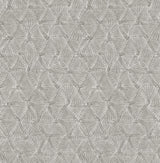 A-Street Prints Wright Textured Triangle Pewter Wallpaper