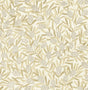 A-Street Prints Zulma Gold Decorative Botanical Wallpaper