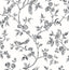 Brewster Home Fashions Ray Black Bird Trail Wallpaper