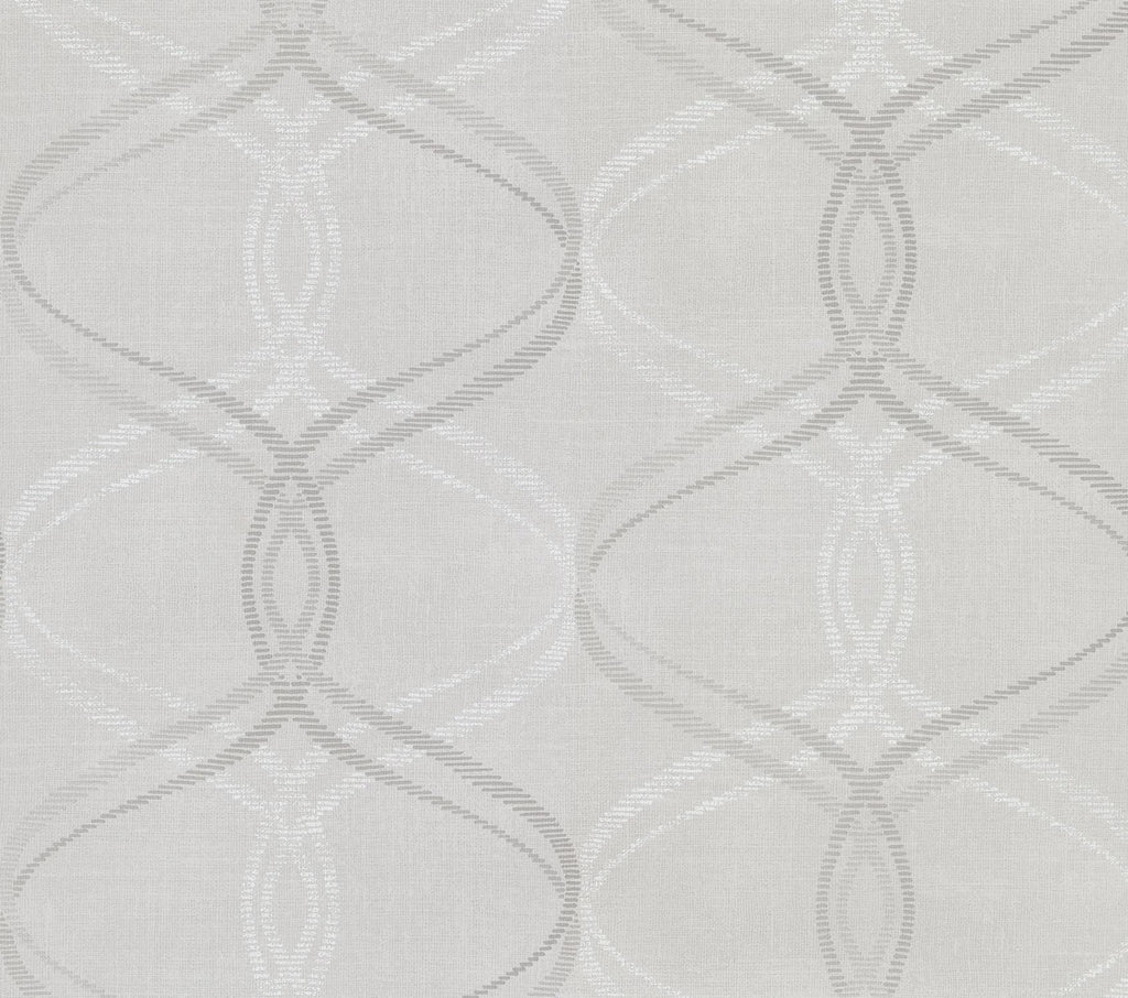 Brewster Home Fashions Waters Ogee Light Grey Wallpaper