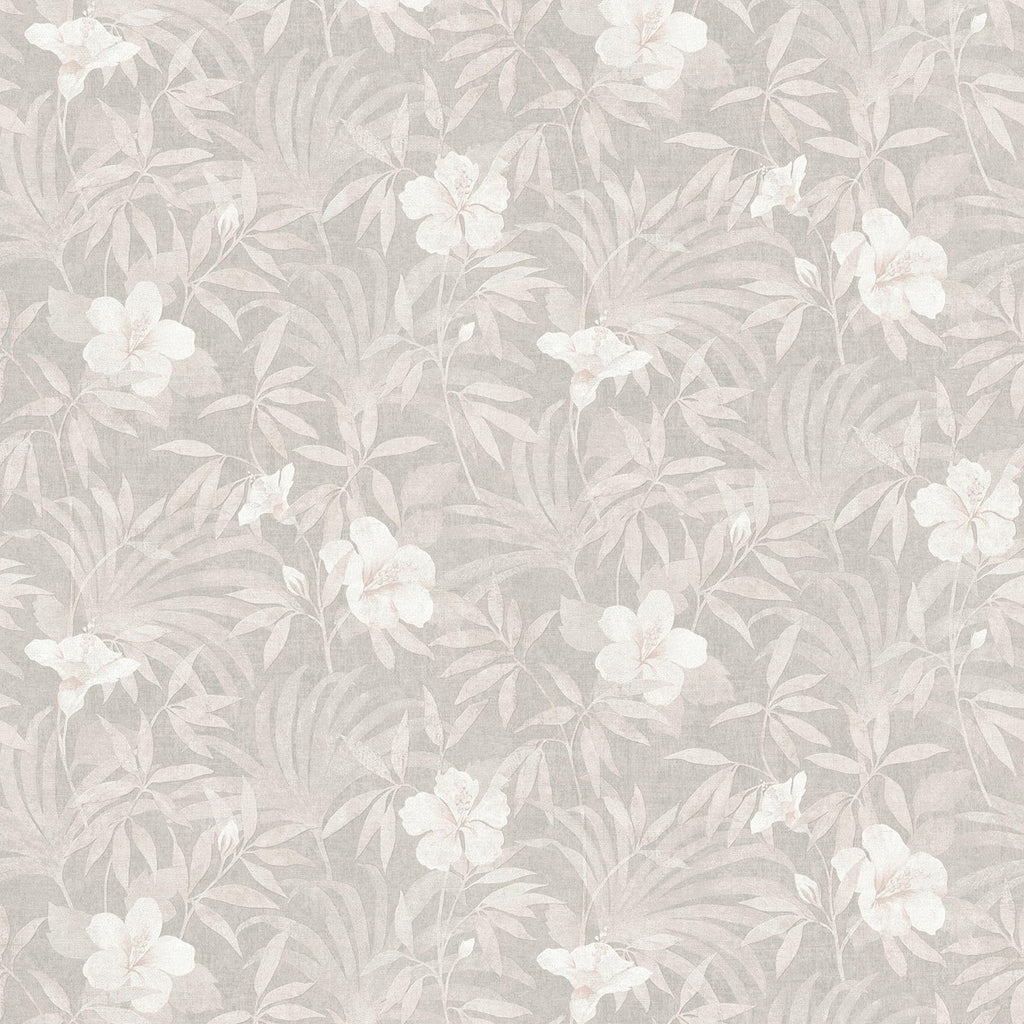 Brewster Home Fashions Malecon Grey Floral Wallpaper
