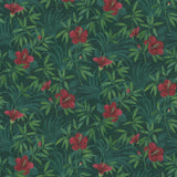 Brewster Home Fashions Malecon Green Floral Wallpaper