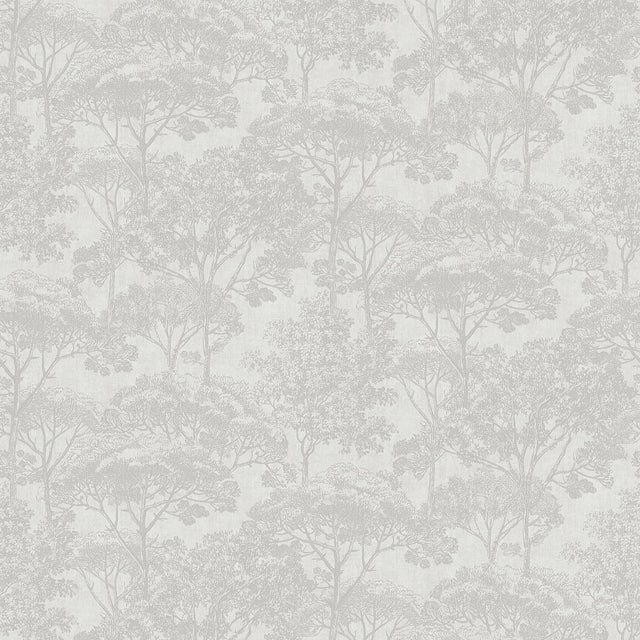 Brewster Home Fashions Teatro White Trees Wallpaper