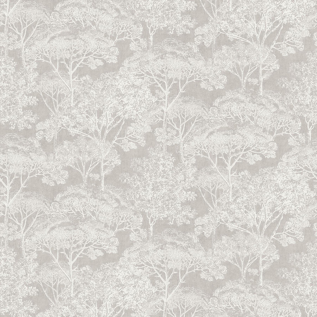 Brewster Home Fashions Teatro Trees Grey Wallpaper