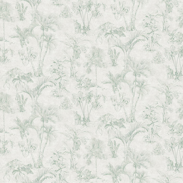 Brewster Home Fashions Zapata Green Tropical Jungle Wallpaper