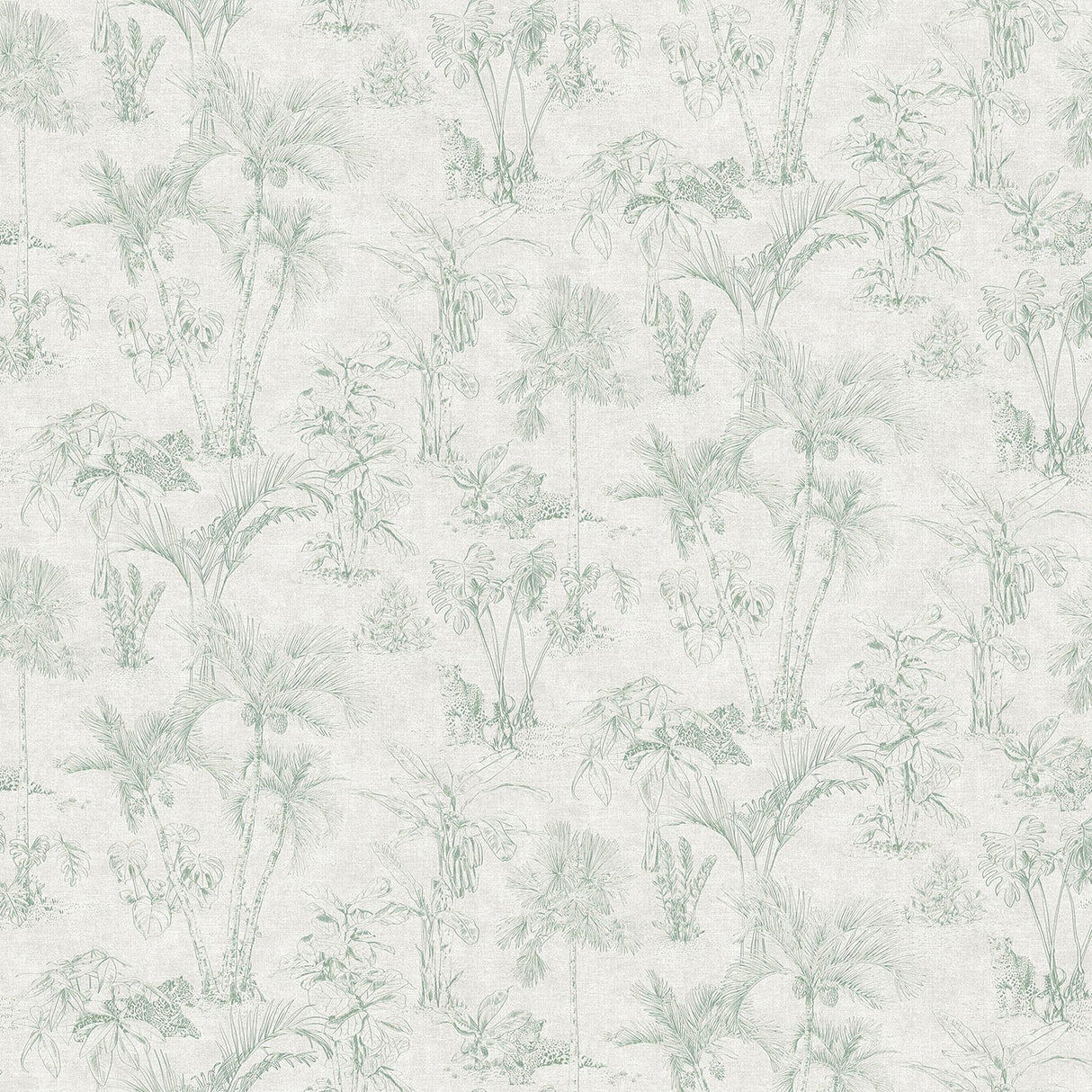 Brewster Home Fashions Zapata Tropical Jungle Green Wallpaper