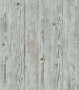 Brewster Home Fashions Albright Light Blue Weathered Oak Panels Wallpaper