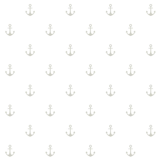 Brewster Home Fashions Morton Grey Anchors Wallpaper