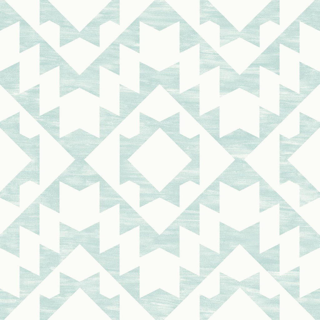 Brewster Home Fashions Fantine Mint Geometric Wallpaper